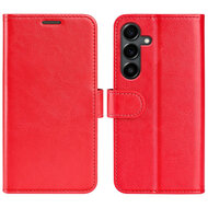 Samsung Galaxy S25 FE Hoesje - MobyDefend Wallet Book Case (Sluiting Achterkant) - Rood