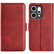Oppo Reno14 Hoesje - MobyDefend Luxe Wallet Book Case (Sluiting Zijkant) - Rood