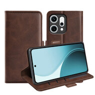 Oppo Reno14 Hoesje - MobyDefend Luxe Wallet Book Case (Sluiting Zijkant) - Bruin