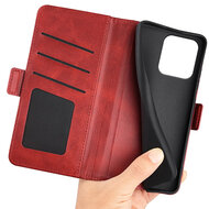 Motorola Moto G86 Power Hoesje - MobyDefend Luxe Wallet Book Case (Sluiting Zijkant) - Rood