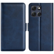 Motorola Moto G86 Power Hoesje - MobyDefend Luxe Wallet Book Case (Sluiting Zijkant) - Blauw