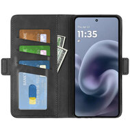 Motorola Moto G86 Power Hoesje - MobyDefend Luxe Wallet Book Case (Sluiting Zijkant) - Zwart