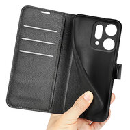 Oppo Reno14 Hoesje - MobyDefend Kunstleren Wallet Book Case (Sluiting Voorkant) - Zwart