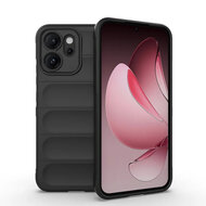 Oppo Reno14 Hoesje - MobyDefend TPU Gripcase - Zwart