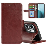 Oppo Reno14 Hoesje - MobyDefend Wallet Book Case (Sluiting Achterkant) - Bruin