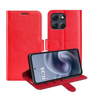 Motorola Moto G86 Power Hoesje - MobyDefend Wallet Book Case (Sluiting Achterkant) - Rood