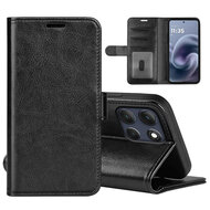 Motorola Moto G86 Power Hoesje - MobyDefend Wallet Book Case (Sluiting Achterkant) - Zwart