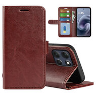 Motorola Moto G86 Power Hoesje - MobyDefend Wallet Book Case (Sluiting Achterkant) - Bruin