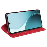 Oppo Reno14 F / Oppo Reno14 FS Hoesje - MobyDefend Luxe Wallet Bookcase (Magnetische Sluiting) - Rood