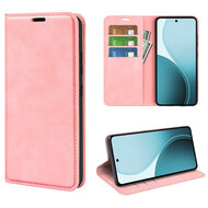 Oppo Reno14 F / Oppo Reno14 FS Hoesje - MobyDefend Luxe Wallet Bookcase (Magnetische Sluiting) - Roze