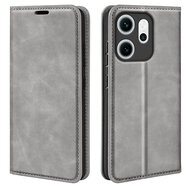 Oppo Reno14 F / Oppo Reno14 FS Hoesje - MobyDefend Luxe Wallet Bookcase (Magnetische Sluiting) - Grijs