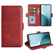 Oppo Reno14 F / Oppo Reno14 FS Hoesje - MobyDefend Luxe Wallet Book Case (Sluiting Zijkant) - Rood