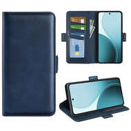 Oppo Reno14 F / Oppo Reno14 FS Hoesje - MobyDefend Luxe Wallet Book Case (Sluiting Zijkant) - Blauw