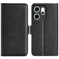 Oppo Reno14 F / Oppo Reno14 FS Hoesje - MobyDefend Luxe Wallet Book Case (Sluiting Zijkant) - Zwart