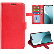 Oppo Reno14 F / Oppo Reno14 FS Hoesje - MobyDefend Wallet Book Case (Sluiting Achterkant) - Rood