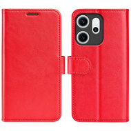 Oppo Reno14 F / Oppo Reno14 FS Hoesje - MobyDefend Wallet Book Case (Sluiting Achterkant) - Rood