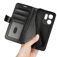 Oppo Reno14 F / Oppo Reno14 FS Hoesje - MobyDefend Wallet Book Case (Sluiting Achterkant) - Zwart