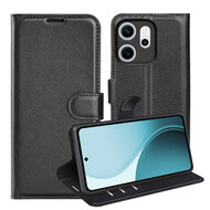 Oppo Reno14 F / Oppo Reno14 FS Hoesje - MobyDefend Kunstleren Wallet Book Case (Sluiting Voorkant) - Zwart