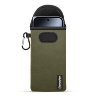 Hoesje voor Google Pixel 10 Pro Fold - MobyDefend Neopreen Pouch Met Karabijnhaak - Insteekhoesje - Riemlus Hoesje - Groen