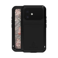 iPhone 17 Hoes - Love Mei Metalen Case - Extreme Protection - Zwart