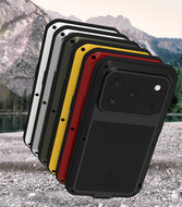 iPhone 17 Pro Hoes - Love Mei Metalen Case - Extreme Protection - Groen