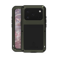 iPhone 17 Pro Hoes - Love Mei Metalen Case - Extreme Protection - Groen