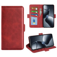 Xiaomi 15T Pro Hoesje - MobyDefend Luxe Wallet Book Case (Sluiting Zijkant) - Rood