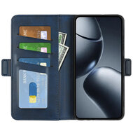 Xiaomi 15T Pro Hoesje - MobyDefend Luxe Wallet Book Case (Sluiting Zijkant) - Blauw