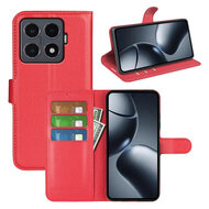 Xiaomi 15T Pro Hoesje - MobyDefend Kunstleren Wallet Book Case (Sluiting Voorkant) - Rood