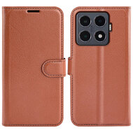 Xiaomi 15T Pro Hoesje - MobyDefend Kunstleren Wallet Book Case (Sluiting Voorkant) - Bruin