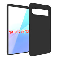 Sony Xperia 10 VII Hoesje - MobyDefend TPU Backcover - Mat Zwart