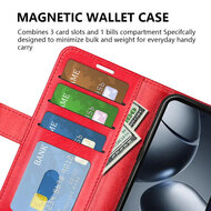 Xiaomi 15T Pro Hoesje - MobyDefend Wallet Book Case (Sluiting Achterkant) - Bruin