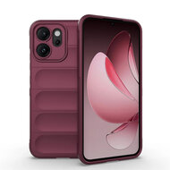 Oppo Reno14 F / Oppo Reno14 FS Hoesje - MobyDefend TPU Gripcase - Donkerpaars