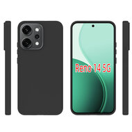 Oppo Reno14 Hoesje - MobyDefend TPU Backcover - Mat Zwart