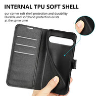 Sony Xperia 10 VII Hoesje - MobyDefend Kunstleren Wallet Book Case (Sluiting Voorkant) - Zwart