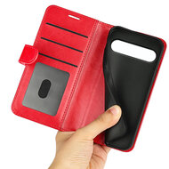 Sony Xperia 10 VII Hoesje - MobyDefend Wallet Book Case (Sluiting Achterkant) - Rood