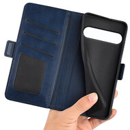 Sony Xperia 10 VII Hoesje - MobyDefend Luxe Wallet Book Case (Sluiting Zijkant) - Blauw