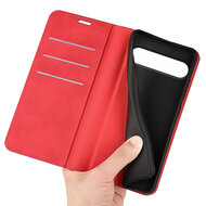 Sony Xperia 10 VII Hoesje - MobyDefend Luxe Wallet Bookcase (Magnetische Sluiting) - Rood