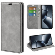 Xiaomi 15T Hoesje - MobyDefend Luxe Wallet Bookcase (Magnetische Sluiting) - Grijs