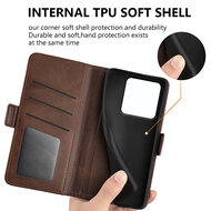 Xiaomi 15T Hoesje - MobyDefend Luxe Wallet Book Case (Sluiting Zijkant) - Lichtbruin