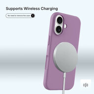 iPhone 17 Hoesje - MobyDefend Matte Siliconen Backcover - Paars