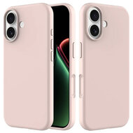 iPhone 17 Hoesje - MobyDefend Matte Siliconen Backcover - Roze
