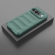 Google Pixel 10 / Google Pixel 10 Pro Hoesje - MobyDefend TPU Gripcase - Groen