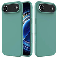 iPhone Air Hoesje - MobyDefend Matte Siliconen Backcover - Groen