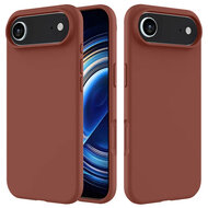 iPhone Air Hoesje - MobyDefend Matte Siliconen Backcover - Terracotta