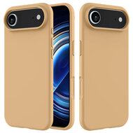 iPhone Air Hoesje - MobyDefend Matte Siliconen Backcover - Licht Oker