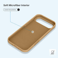 iPhone Air Hoesje - MobyDefend Matte Siliconen Backcover - Licht Oker