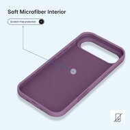 iPhone Air Hoesje - MobyDefend Matte Siliconen Backcover - Paars