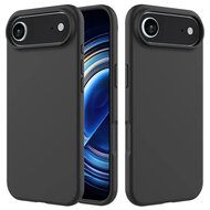 iPhone Air Hoesje - MobyDefend Matte Siliconen Backcover - Zwart