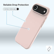 iPhone Air Hoesje - MobyDefend Matte Siliconen Backcover - Roze